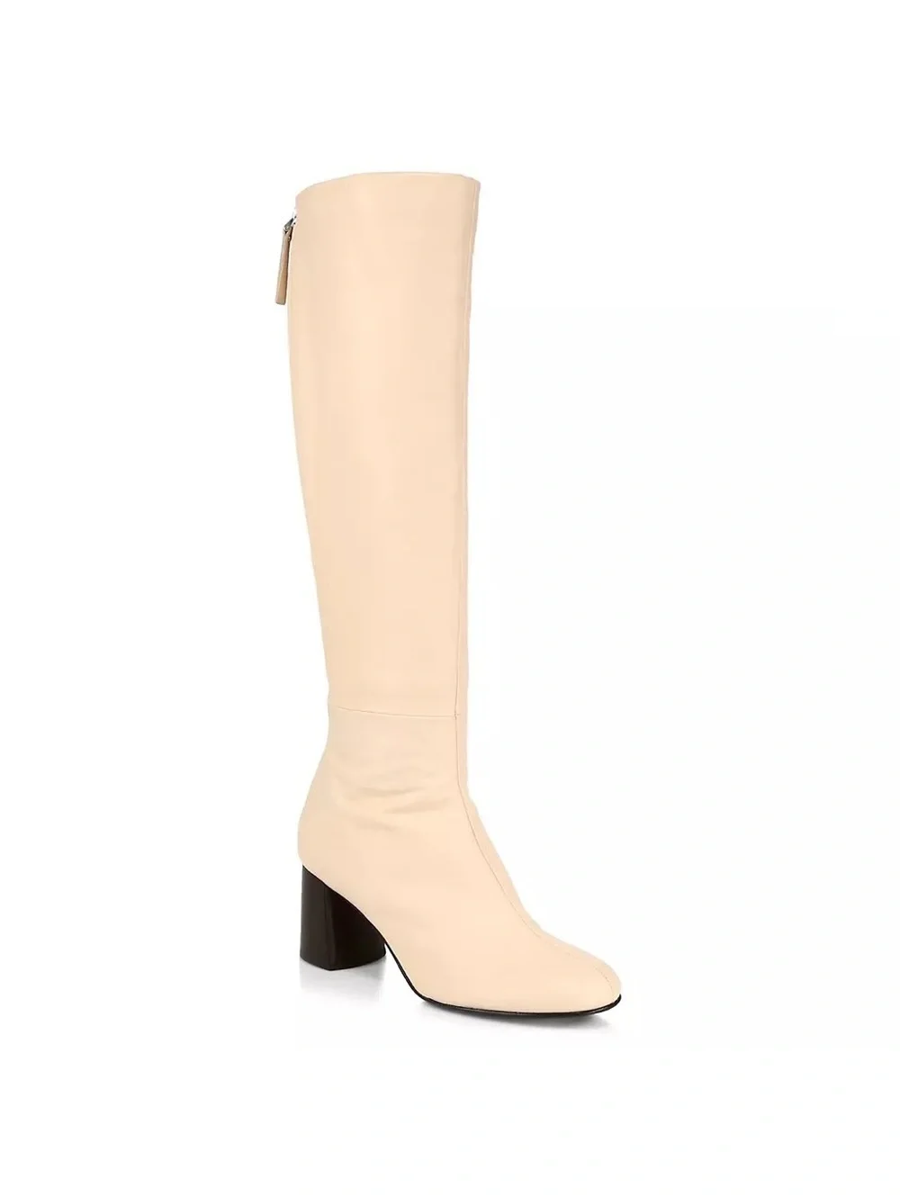 3.1 Phillip Lim Nadia High Block Heel Boots in Almond, Size 38.5, New in Box